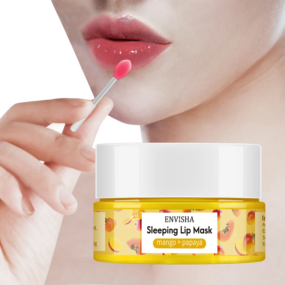 Glycolic Acid Exfoliant - ENVISHA Lip Mask Sleeping Maintenance Moisturizing