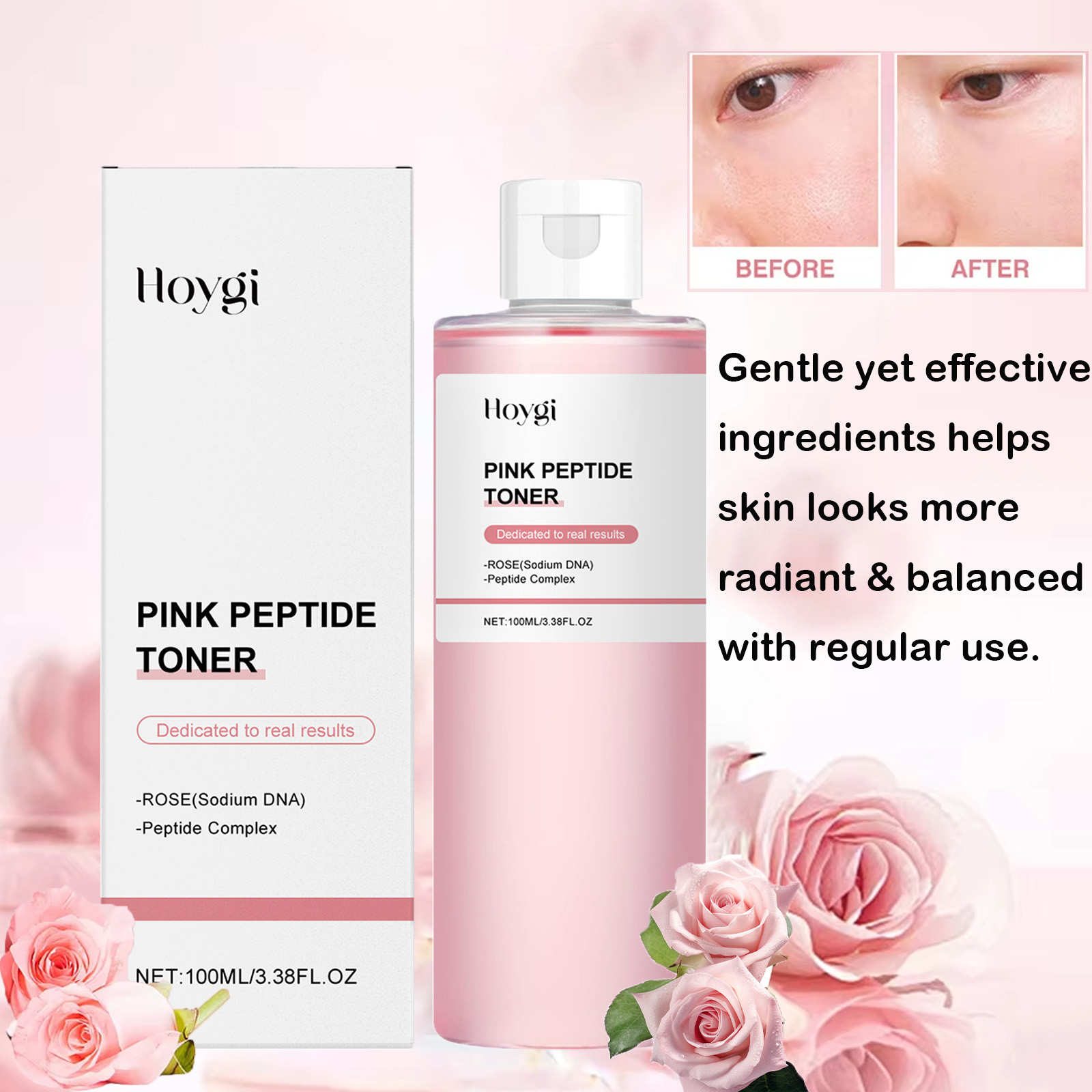 Centella Asiatica Toner - Rose Essence Toner Glowing Skin Soothing