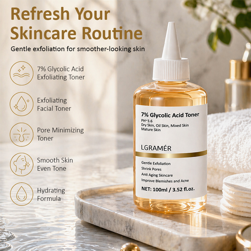 100ml Exfoliating Facial Toner - Glycolic Acid Exfoliant ulasan dan harga