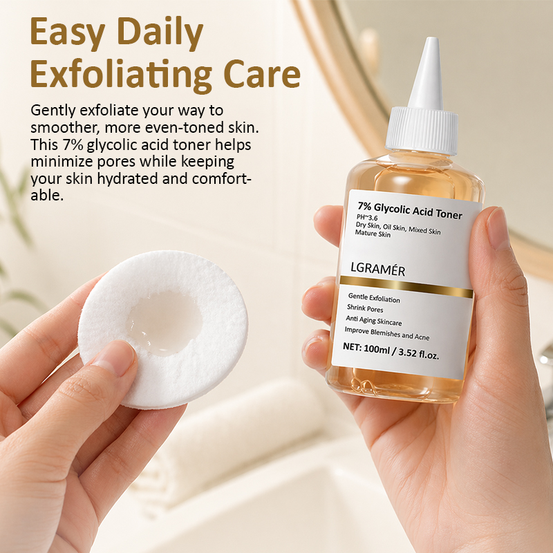 100ml Exfoliating Facial Toner - Glycolic Acid Exfoliant ulasan dan harga
