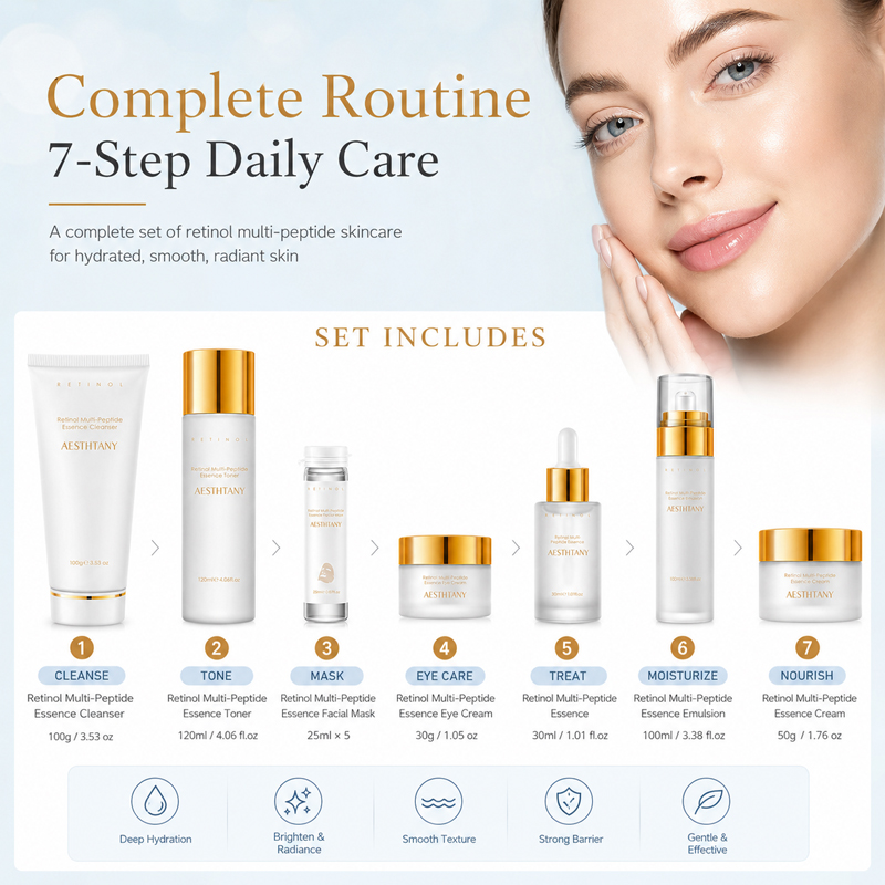 7PCS Retinol Multi-Peptide Ski - Skincare Skintific ulasan dan harga