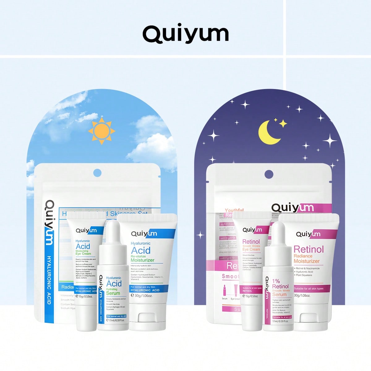 QUIYUM Retinol+Hyaluronic Acid - Skincare Skintific ulasan dan harga