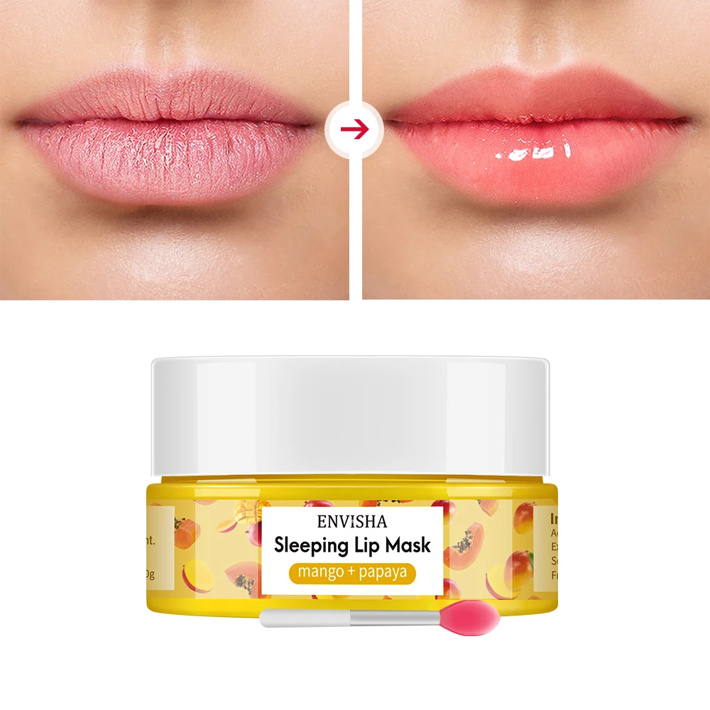 ENVISHA Lip Mask Sleeping Main - Glycolic Acid Exfoliant ulasan dan harga