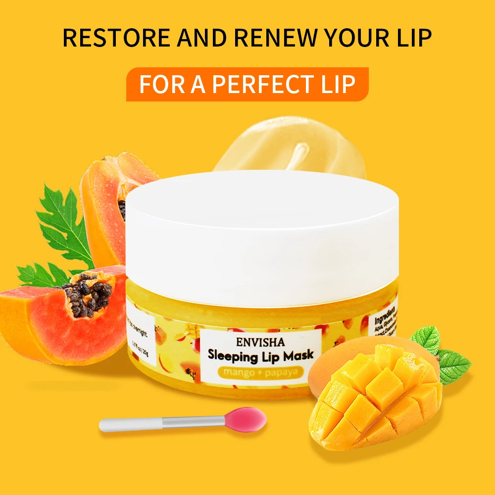 ENVISHA Lip Mask Sleeping Main - Glycolic Acid Exfoliant ulasan dan harga