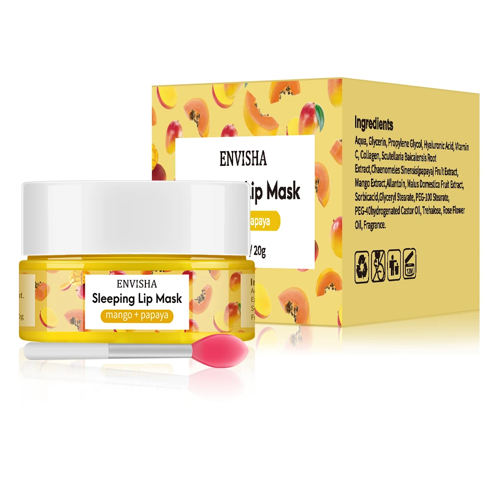 ENVISHA Lip Mask Sleeping Main - Glycolic Acid Exfoliant ulasan dan harga