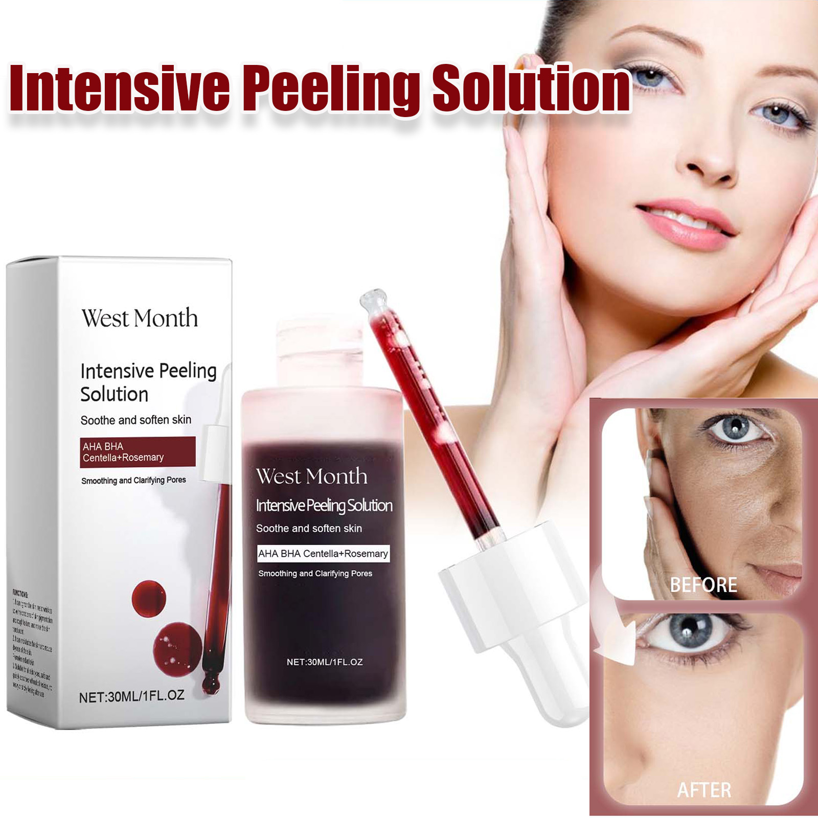 Peeling Face Serum Anti Acne B - Glycolic Acid Exfoliant ulasan dan harga