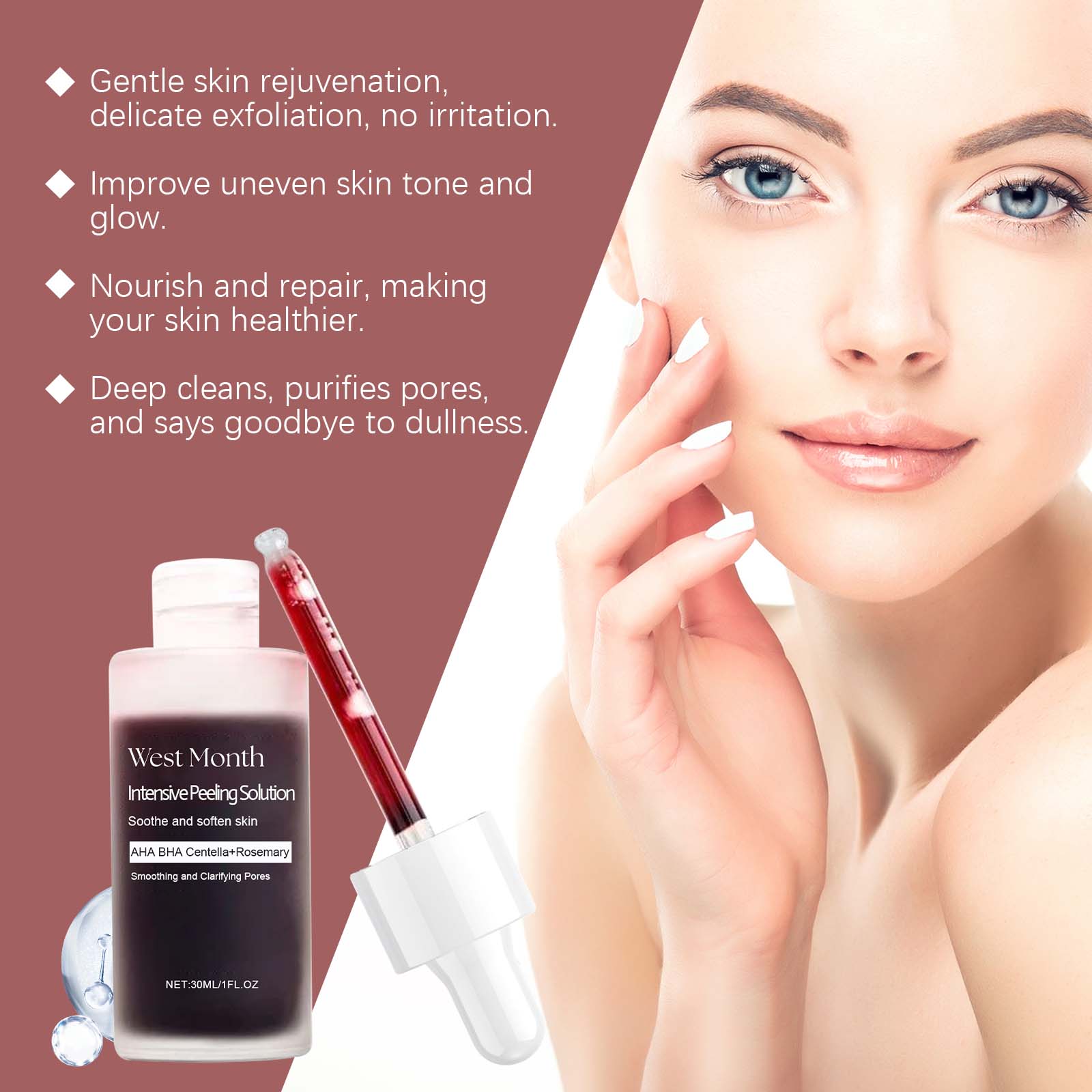 Peeling Face Serum Anti Acne B - Glycolic Acid Exfoliant ulasan dan harga